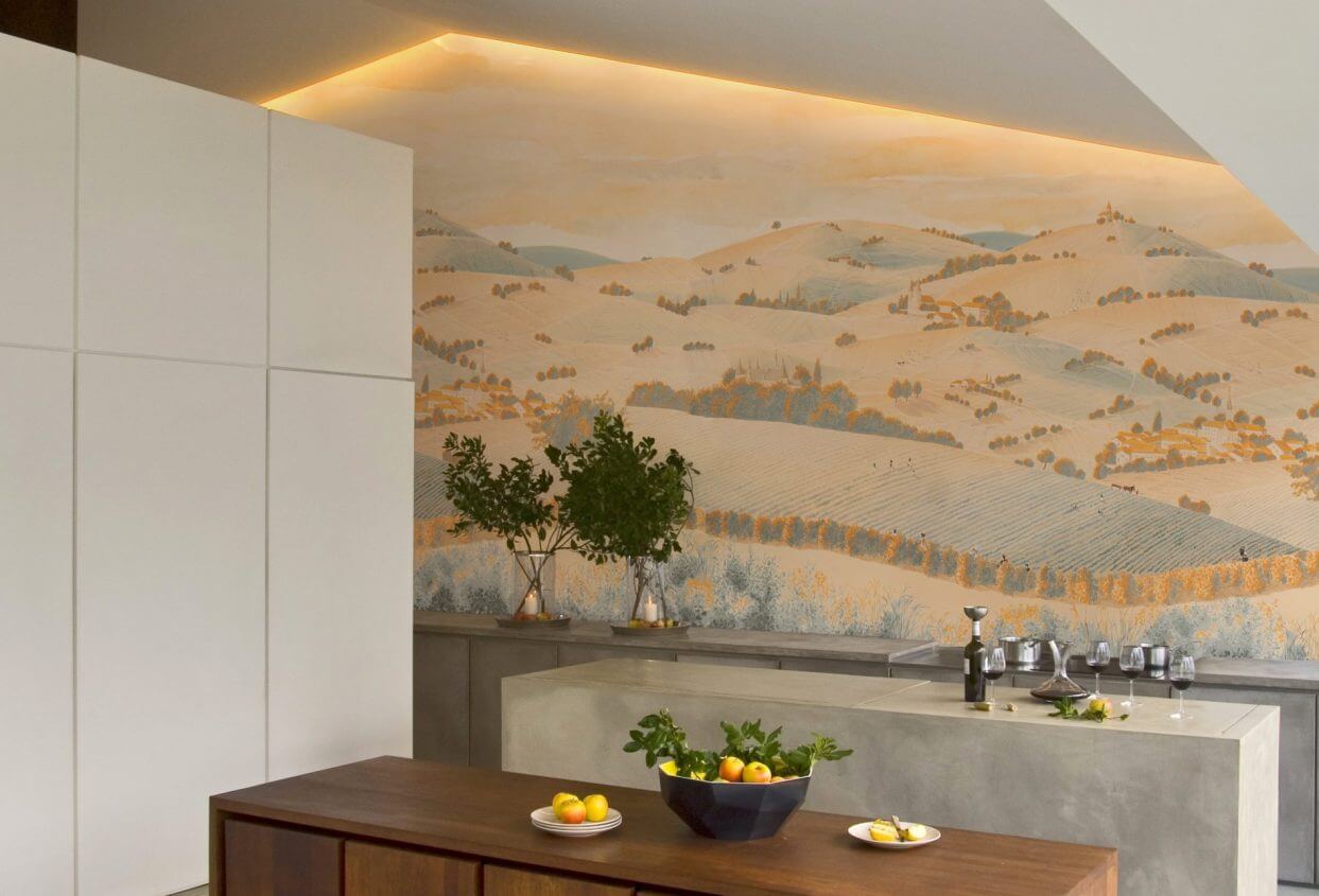 Papier peint VENDANGES CUISINE BETON Papier peint VENDANGES CUISINE BETON